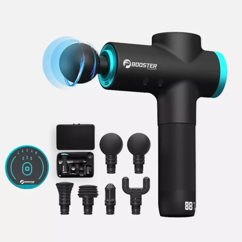 BANSY TIME LCD Display Fascia Gun Muscle Relaxatio Relieve Pain Touch Screen Intelligent Variable Speed Vibraon Fascisa Gun