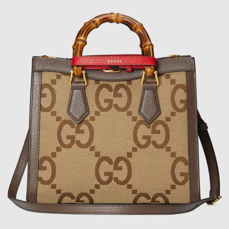 Gucci Diana Super Double G Bamboo Small Tote Bag